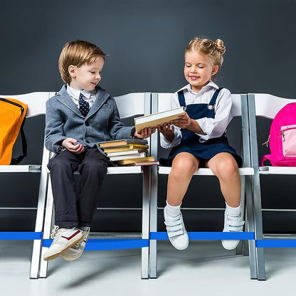 12 Pack Chair Bands for Kids with Fidgety Feet, ADHD Tools for Kids, ROOKEA Sensory Room Must Haves for Adhd Kids Fidget Chair Bands Autism Classroom Must Haves ADHD Tools for Classroom Home Chairs