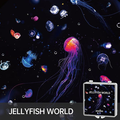 POCOCO Aurora and Deep Sea Series Galaxy Star Projector Night Light Discs: Realistic Galaxy Patterns, 5K Ultra HD, 96% Light Transmission, High Brightness - 6-Piece Pack (Projector Not Included)