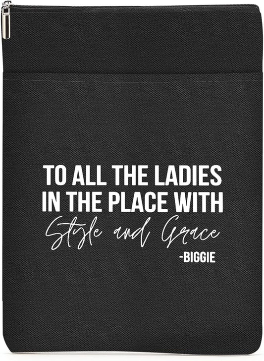 Book Themed Gifts Waterproof Book Sleeve Book Pouch Feminism Equality Rights Reading Gifts for Women Coworker Book Covers for Paperbacks Book Accessories Book Protector with Zipper and Front Pocket