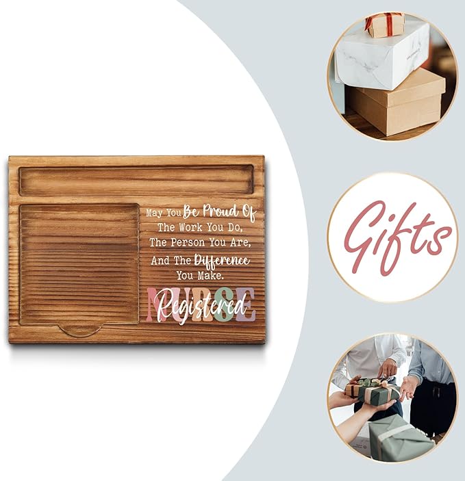 Registered Nurse Sticky Note Holder, Registered Nurse Thank You Appreciation Gifts for Men, Women, Registered Nurse RN Therapy Office Desk Self-Stick Note Pad Holders GSH466