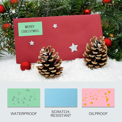 Misofuki 2.25x1.25 6000 Labels 6-Color Assorted Rectangular Direct Thermal Label Rolls Bulk Set Compatible with Zebra Rollo MUNBYN POLONO & Other Thermal Printer, Self-Adhesive Direct Thermal Stickers