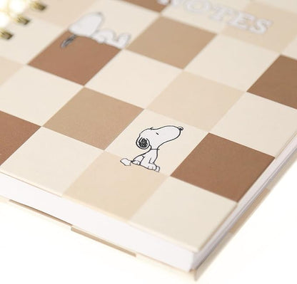 Graphique Snoopy Hardbound Spiral Journal, 160 Ruled Pages Hard Cover Notebook, Diary, Lists, Record Month and Date, Premium Paper, 6” x 8”