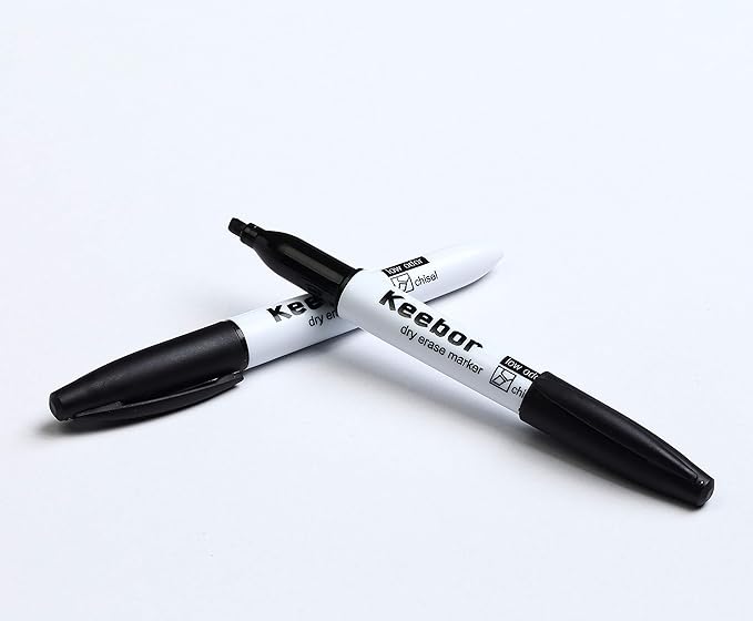 Dry Erase Markers Chisel Tip, 3 Assorted Colors, 72 Pcs Low-Odor Whiteboard Markers, Office & School Supplies