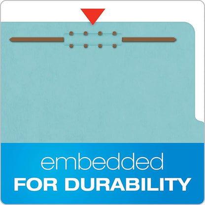 Pendaflex Classification Folders Letter Blue 10/BX Specialty and Pendaflex Recycled Classification File Folders Letter Light Green 10/BX