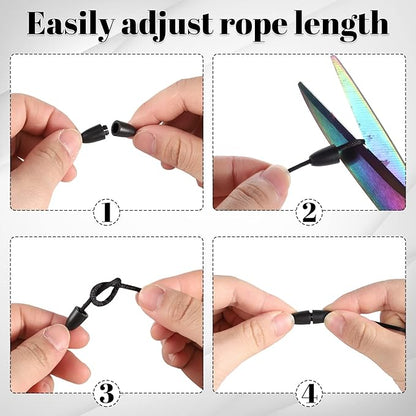 6 in 2 Set Retractable Lanyard for ID Badges, Teacher Lanyard with ID Holder Cute Lanyards for Women Nurse Teacher Appreciation Gifts Office Gift for Coworkers