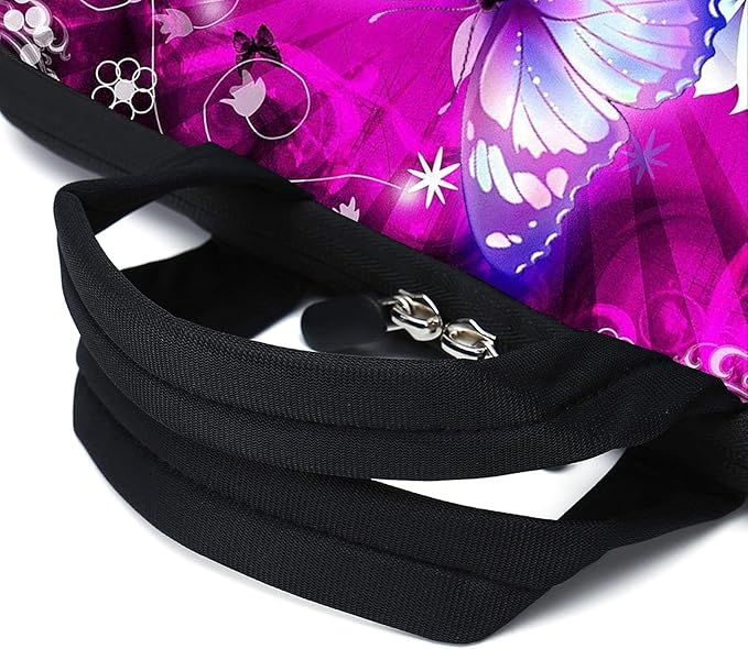 11.6 12 12.1 Inch Laptop Carrying Bag Protective Chromebook Case Pouch Netbook Notebook Ultrabook Bag Tablet Sleeve Cover Travel Briefcase with Handle For Men Women (butterfly)