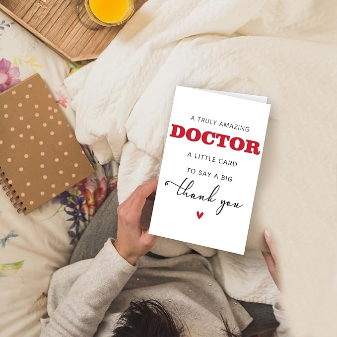 Thank You Doctor Card, Doctor Appreciation Gifts for Men Women, Appreciation Card for Hospital Medical Staff, Gifts for Doctors