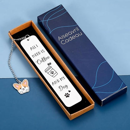 Corgi Gifts for Corgi Lovers, Corgi Dog Bookmark for Dog Lovers Gifts for Women, Dog Mom Gifts for Women, Cute Bookmarks Book Club Gifts for Readers Book Lovers Women, Book Marks for Reading Women Men