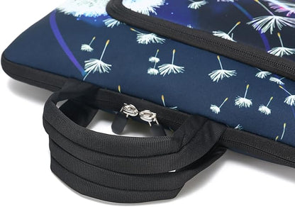 11.6 12 12.5 inch Laptop Sleeve Chromebook Case Ultrabook Case Notebook Sleeve Tablet Case Neoprene Handle Sleeve for Men Women, Two Pockets Fit Apple MacBook Air Samsung Acer HP DELL (Dandelion)
