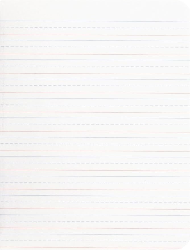 Mead Primary Composition Notebook, Wide Ruled Paper, Grades K-2 Writing Workbook, 9-3/4" x 7-1/2", 100 Sheets, Blue Marble (09902)