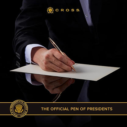 Cross Classic Century Black Lacquer Ballpoint Pen & 0.7mm Pencil with Chrome Appointments