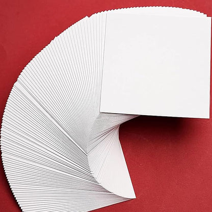 100 Sheets White Cardstock Thick Paper - Blank Heavy Weight 350gsm Cover Card Stock for Invitations,Stationery Printing,Scrapbooking,Crafts,DIY Cards, Paper Crafting (12x12 Inches)