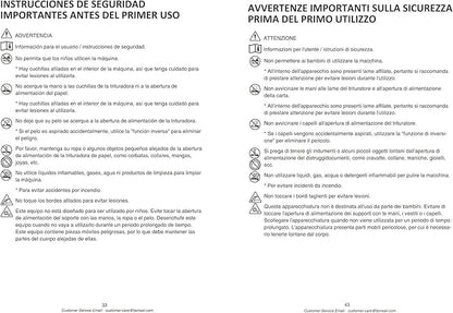 Bonsaii Paper Shredder, 5-6 Sheet Crosscut Shredder for Home Use, 3.4 Gals Wastebasket