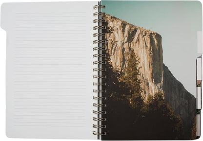 Fringe Studio Large Tab Notebook,Naturalist Notes, Flexible Paperback Cover, 5 Subject/Die-Cut Dividers, 7.25" X 10", 180 Lined Pages, Multicolor (343PA003FSC)