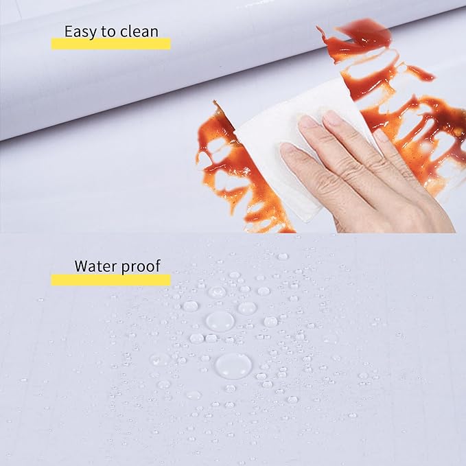 Clear Contact Paper, Plastic Wall Protector Sheet, Clear Contact Paper Peel and Stick, Self Adhesive Removable Desk Cover Protector (Clear 15.7 x 118 in)