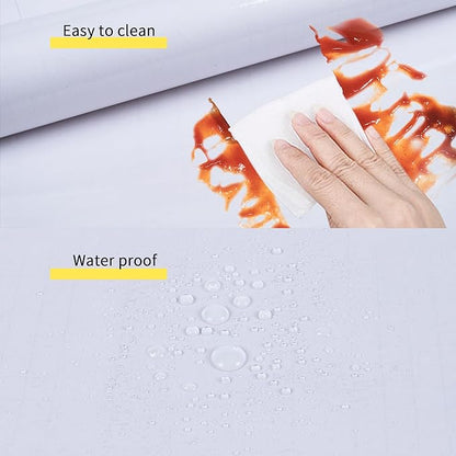 Clear Contact Paper, Plastic Wall Protector Sheet, Clear Contact Paper Peel and Stick, Self Adhesive Removable Desk Cover Protector (Clear 15.7 x 118 in)