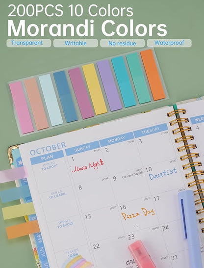 NiArt Bible Note-Taking Kit 6 Dual Tip Highlighters, 6 Gel Pens & 200 Sticky Notes - Versatile, Portable for Bible Study, Journaling, Planning & More with Candy Colors, Precision Tips & Storage Box