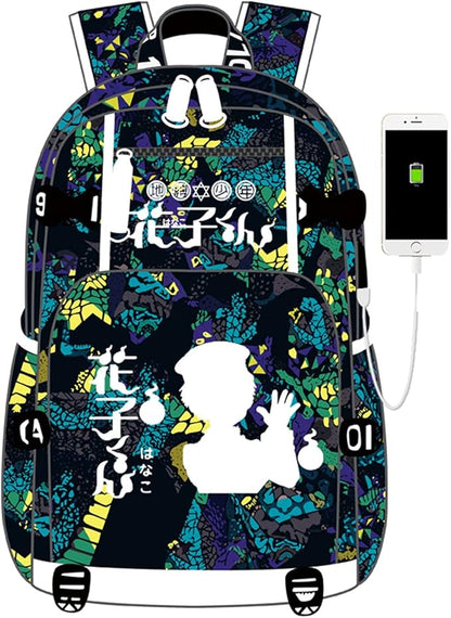 ISaikoy Anime Toilet Bound Hanako kun Backpack Satchel Bookbag Daypack School Bag Laptop Shoulder Bag Style2
