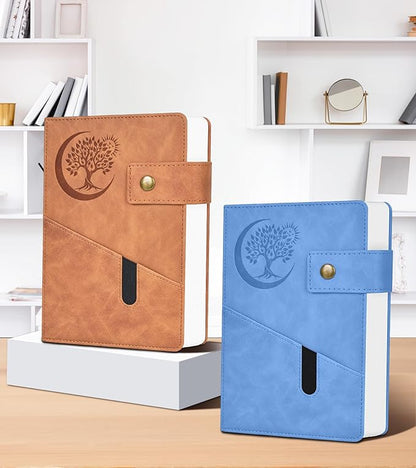 365 Page Thick Lined Journal Notebook for Men Women, B5 Large Leather Journals for Writing, Hardcover Notebooks for Work, School, Note Taking, Business, Travel Diary, College Ruled 7.6" x 10"