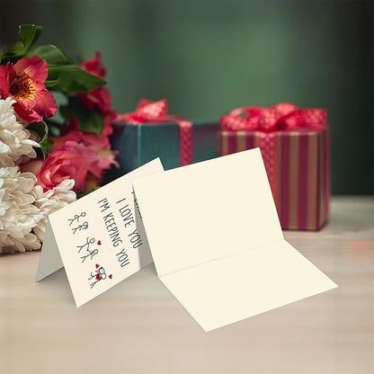 Cheerin Anniversary Day Cards for Him and Her - Romantic Greeting Card with Envelope - Sweet Birthday Card for Husband Wife Girlfriend Boyfriend