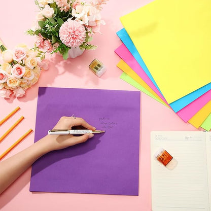 Zubebe 12 Pads 11 x 11 Inch Large Sticky Notes Jumbo Bright Colors Sticky Notepads Self Stick Note Square Memo Post Stickies for Office School, 25 Sheets/pad (Stylish Color)