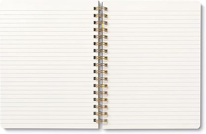 Compendium Spiral Notebook - You are here, it is time, you are ready. — A Designer Spiral Notebook with 192 Lined Pages, College Ruled, 7.5”W x 9.25”H