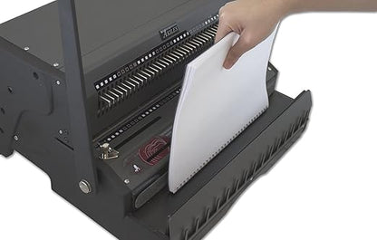 Akiles AWM-EX31 Model WireMac-EX31 All-in-One Electric Wire Punch and Manual Wire Closer, 3:1 Pitch, 3/16" to 9/16" Wire Closing Capacity, Square (4x4 mm) Hole Size, All 40 Disengageable Pins