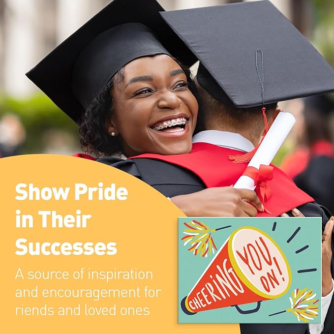 Sweetzer & Orange S&O Colorful Inspirational, Encouragement Cards with Envelopes Set of 24 - Blank Greeting sheets Assortment Box - Positive Affirmation notes and Envelopes - Motivating decor cards