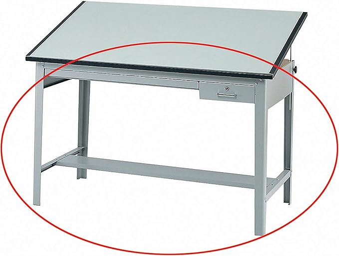 Safco Products 3962GR Precision Drafting Table Base for Use with 3952, 3953 Table Top, Sold Separately, Gray