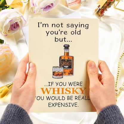 Funny Birthday Cards for Men, Humor Happy Birthday Card Gifts for Husband, Him, Boyfriend, Dad, Brother, Unique Birthday Greeting Cards Gifts with Envelope