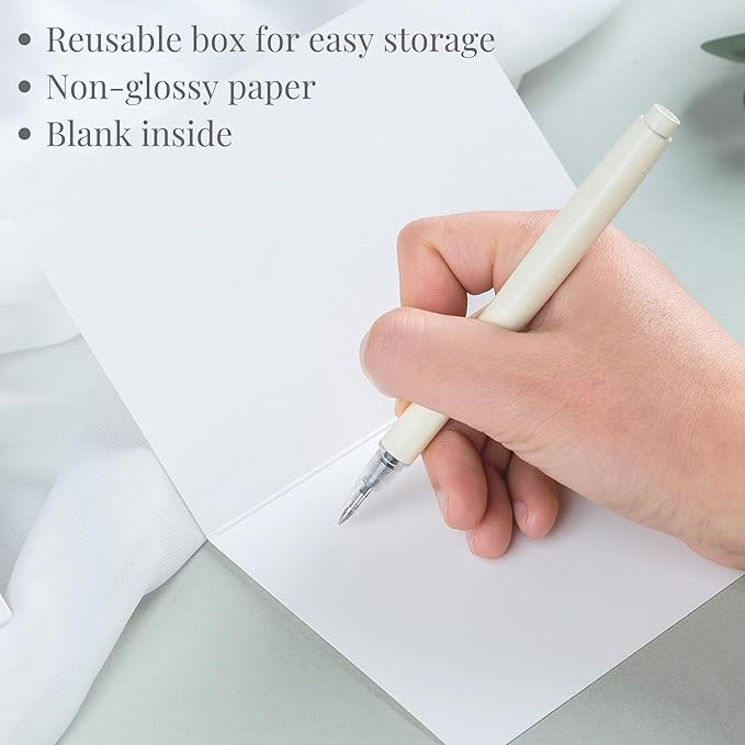 Congratulations Cards with Envelopes and Matching Stickers, Matte Gold Foil Design - Bulk Pack of 20, 4x6 Inch Minimalistic - Suitable for Business, Graduation, Weddings and Milestone Celebrations