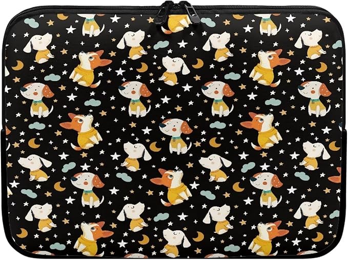 Corgi Dog Printed Computer Bags for Laptops, Water Resistant 12 Inch Laptop Bag Laptop Briefcase Travel Case for Women Men Teens, Compatible with Most Laptops