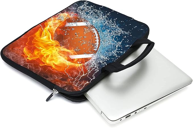 11.6 12 12.1 Inch Laptop Carrying Bag Protective Chromebook Case Pouch Netbook Notebook Ultrabook Bag Tablet Sleeve Cover Travel Briefcase with Handle for Men Women (Football)
