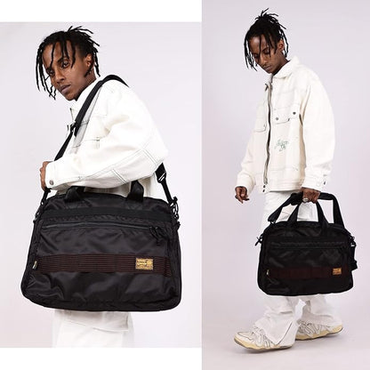 Rough Enough 16 Inch Laptop Bag Tablet Carrying Case Briefcase for Travel Business with Accessory Pocket Shoulder Handle Cordura Black