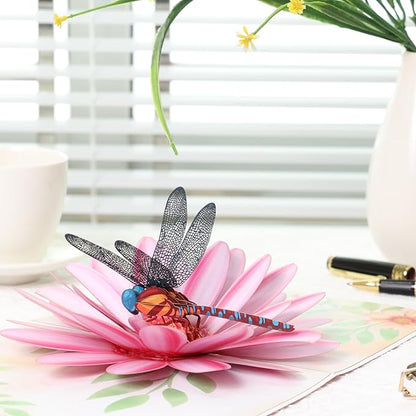 Pop Up Birthday Cards, Dragonfly and Gerbera Daisies Flower 3D Birthday Card for Women, Happy Mother’s Day Card, Valentines Day Card for Mom, Wife, Sister, Wife, Grandma, Daughter, Girlfriends