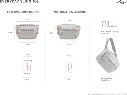 Peak Design Everyday Sling 10L Black, Sling or Shoulder Carry (BEDS-10-BK-2)