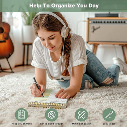 To Do List Notepad, To Do List Notebook for Work with 52 Undated Sheets, Daily To Do List Planner, Checklist Organizer Notebook for Office, Home and School- Fruity