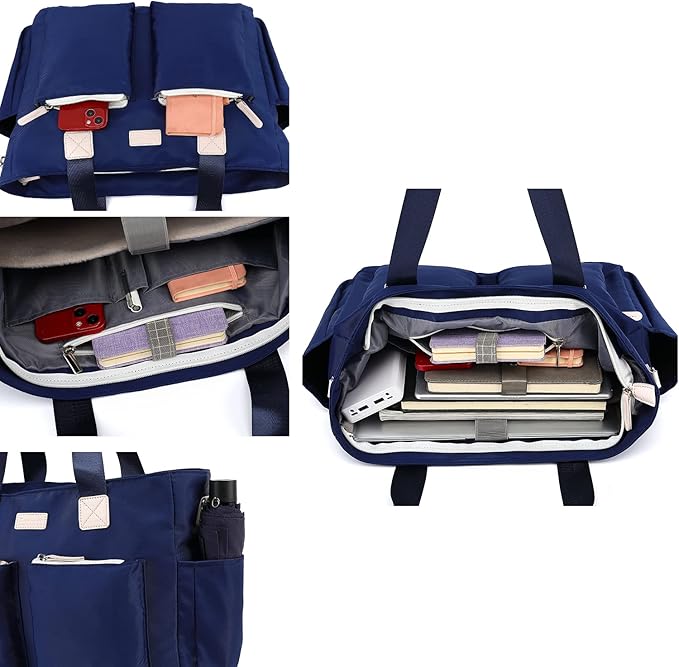 canvaslife Laptop Briefcase, Practical Waterproof Versatile Laptop Shoulder Messenger Bag (15 "-15.6”A-5)