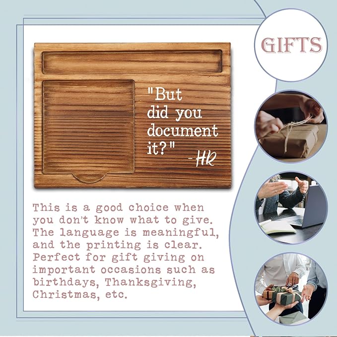 Thank You HR Sticky Note Holder, Funny Human Resources Gifts, HR Gifts for Coworkers, HR Retirement Graduation Appreciation Gifts for Women, Men, Self-Stick Note Pad Holders ZSS21