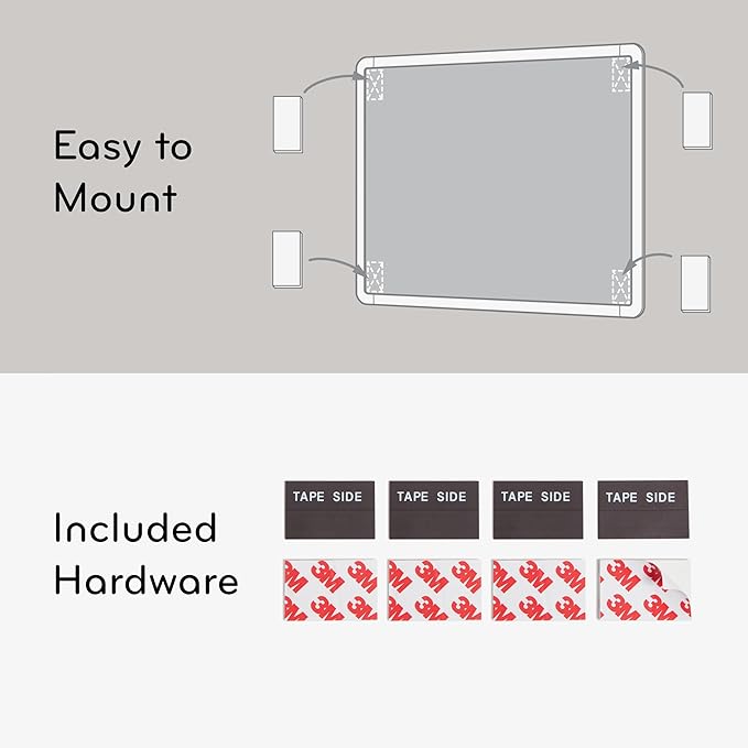 U Brands Contempo Magnetic Dry Erase Board Bundle, 8.5”x11”, White Modern Frame, includes 4 Boards, 4 Markers, and 4 Magnets