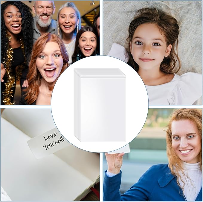 50 Sheets 3x5inch Self Seal Laminating Pouches Self Adhesive Laminating Sheet No Laminating Machine Needed for Photos Index Cards