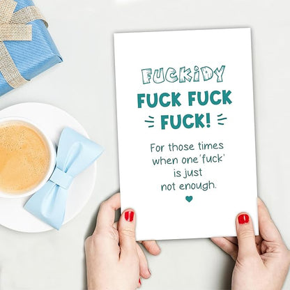 Fuck Cancer Card - Funny Cancer Encouragement & Rude Sympathy Card for Friend Fighting Illness