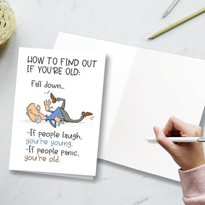 Funny Birthday Card for Grandpa Dad Him, Getting Older Birthday Card For Husband, Humorous Gift Card for Old Age, Old Age Birthday Card, Funny Getting Older Birthday Card for Friends