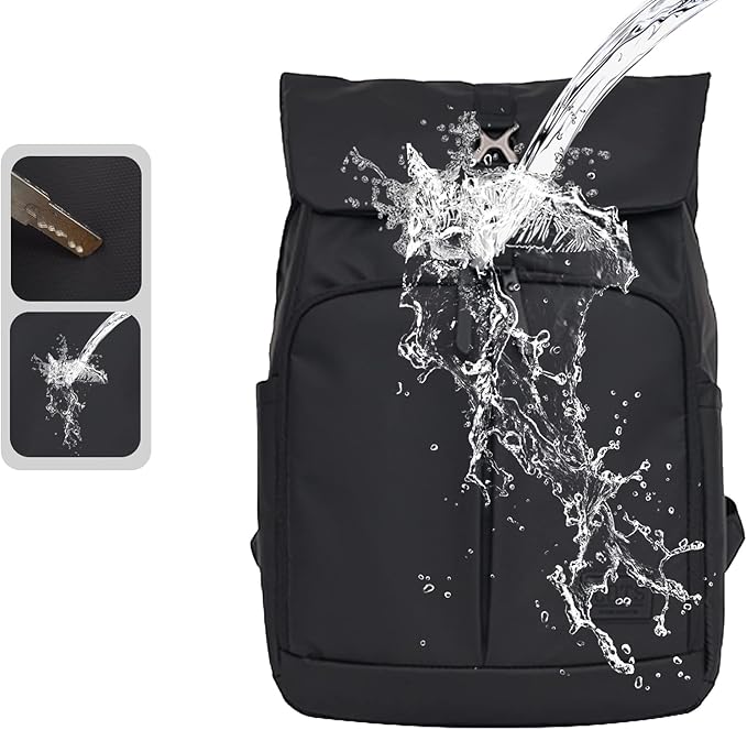 COTS Laptop Backpack, Black, Unisex, 15.6" Laptop Compartment, 15" 14" 13" Laptops, 16" x 11.8" x 5.5"