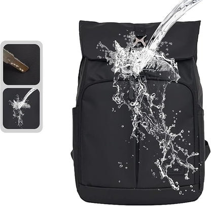 COTS Laptop Backpack, Black, Unisex, 15.6" Laptop Compartment, 15" 14" 13" Laptops, 16" x 11.8" x 5.5"