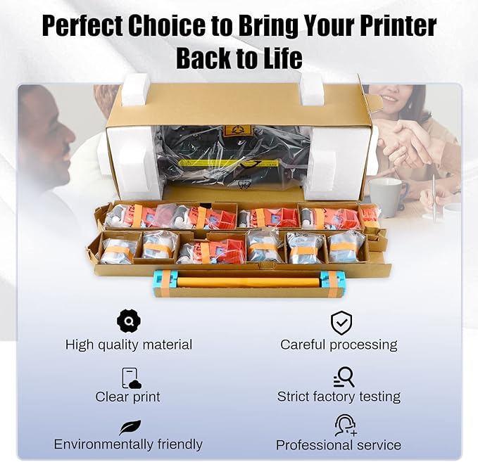 L0H24A L0H24-67901 (J8J87-67901,J8J87A) Fuser Maintenance Kit Compatible with M607, M608, M609, M631, M632, M633 Includes RM2-1256 Fuser & 5 Sets of J8J70-67904 for Tray 2-6(110V)