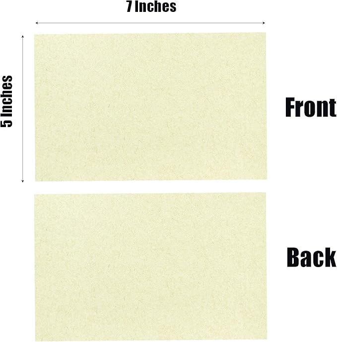 Baisunt 50 Pack 5x7 ClassicRustic Cardstock Paper Blank Thick Heavyweight 80lb Card Stock for Making Greeting Cards, Invitations cards, Photos, Postcards