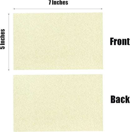 Baisunt 25 Pack 5x7 ClassicRustic Cardstock Paper Blank Thick Heavyweight 80lb Card Stock for Making Greeting Cards, Invitations cards, Photos, Postcards