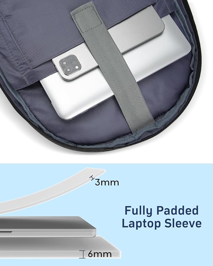 Laptop Backpack Men Book Bag for Women,School Backpacks for Teen Boys with USB Charger,Back Pack Anti Theft with 15.6 Inch Laptop Compartment for Business College High School,Black