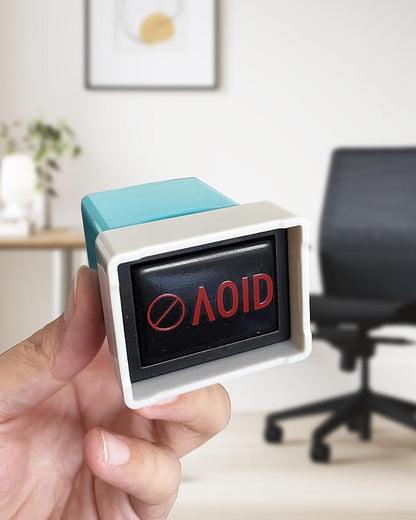 WAFJAMF Void Stamps–Self-Inking Rubber Office Stamp Red Ink Message Stamp-Medium